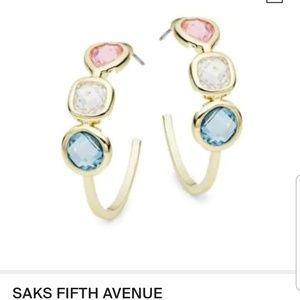 Saks 5th Avenue crystal earrrings